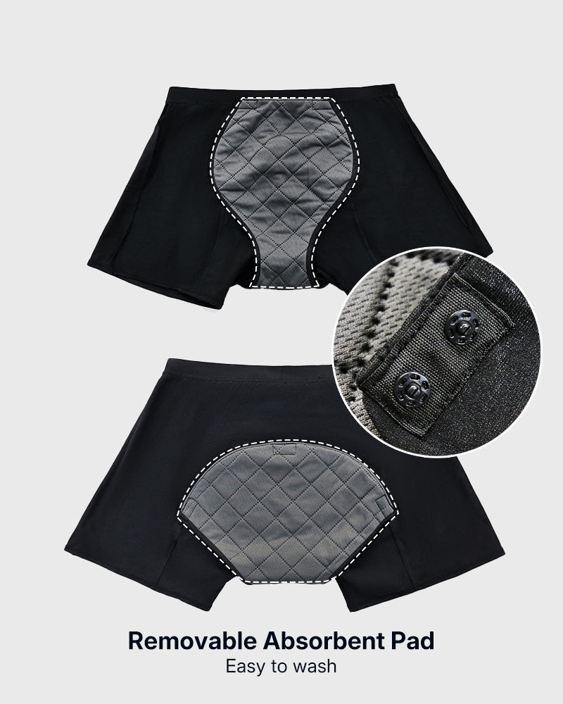 Men's Incontinence Underwear with DryFree™ Removable & Reusable Absorbent Pad